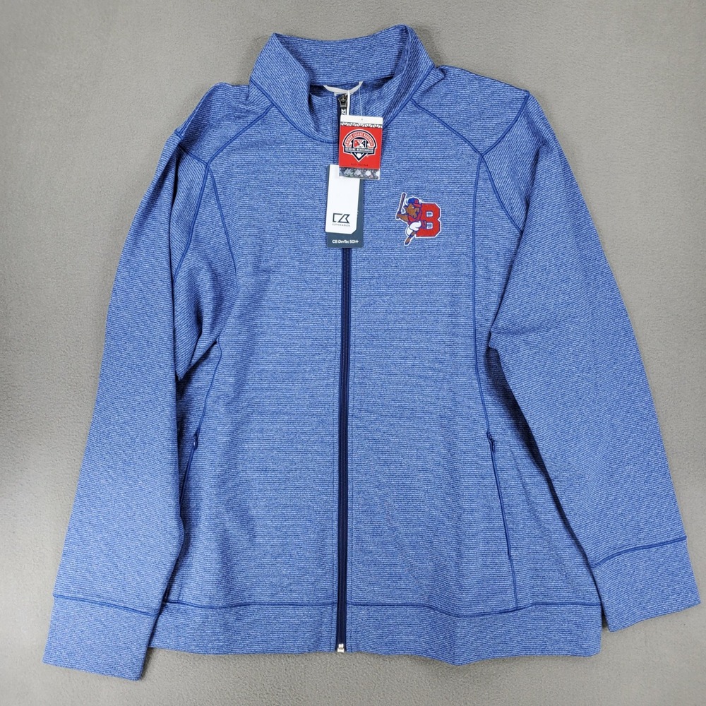 Cutter & Buck Full Zip Jacket Women XXXL Blue MiLB Buffalo‎ Bisons DryTec NEW